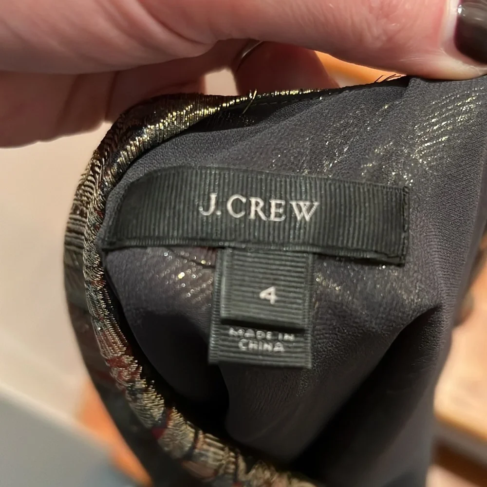 J. CREW metallic blouse - Picture 7 of 7